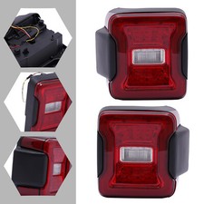 1 Pair Right Left Led Tail Light Set Brake Lamps For Jeep Wrangler 2018-2022