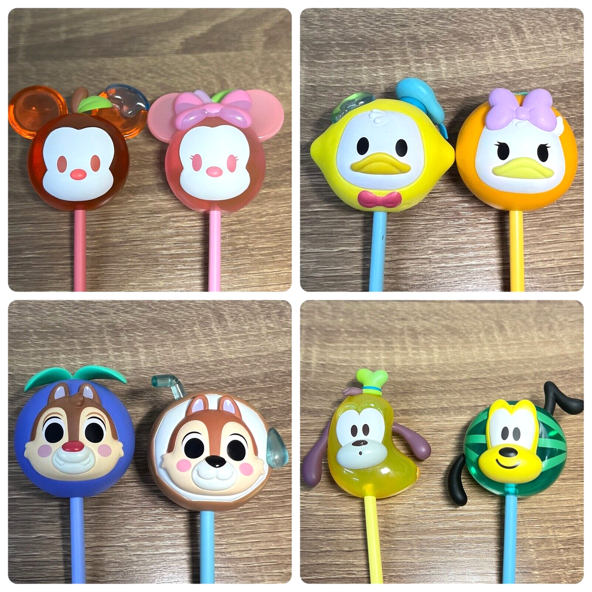 POPMART ミッキー フィギュア Lollipop Candy Cake Set of 8) Disney Colourful Candy Blindbox Lollipop Mickey