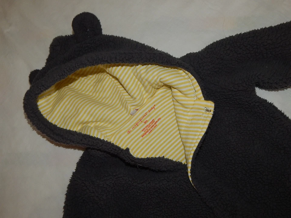 Magnetic Me Magnificent Boys 3 Meses Gris Oso Cochecito con Capucha Traje de Nieve Amarillo Lini Foto 3 de 4