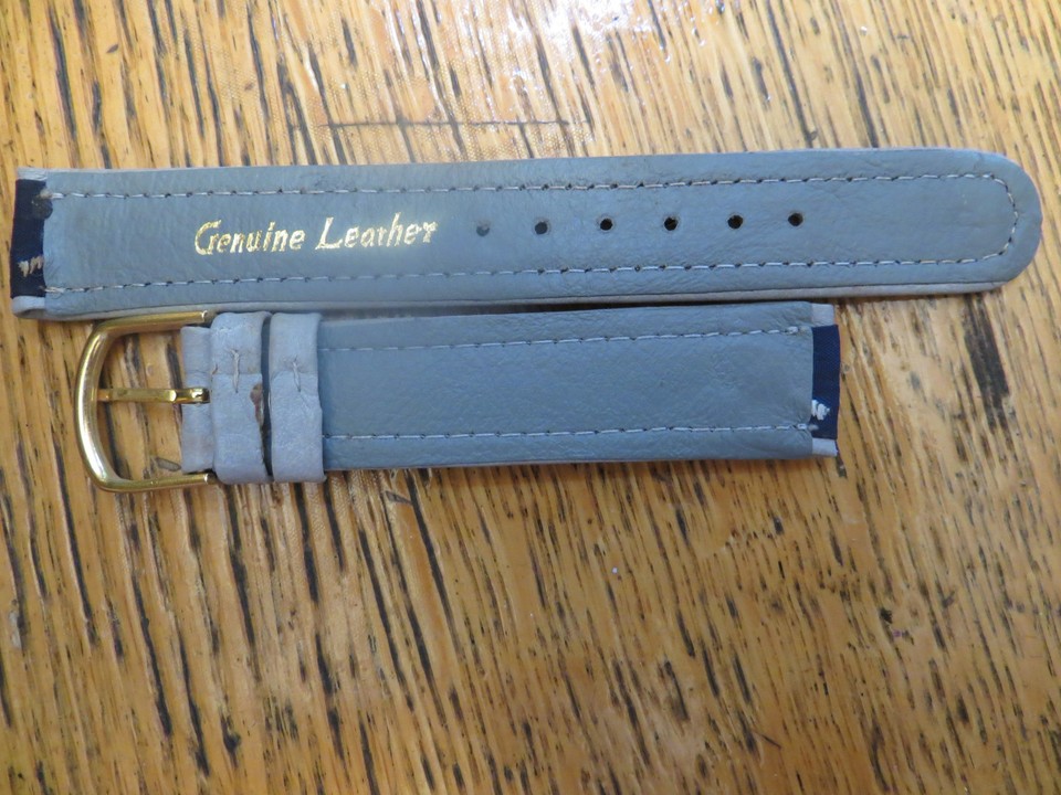 New Old Stock LeJour Embroidered Tennis Racket Ball Watch Band Leather