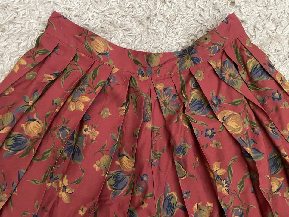 Culottes Skort Vintage Años 80 90 GAP Plisado Floral Estampado Talla 8 (más pequeños) Foto 2 de 4