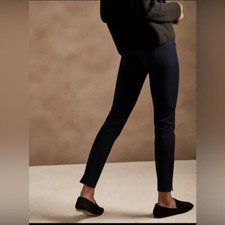New Banana Republic Black Sloan Pants Size 4S Petite