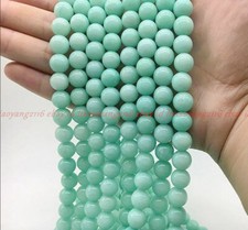 6/8/10/12mm Natural Blue Amazonite Round Gemstone Loose Beads 15'' Strand