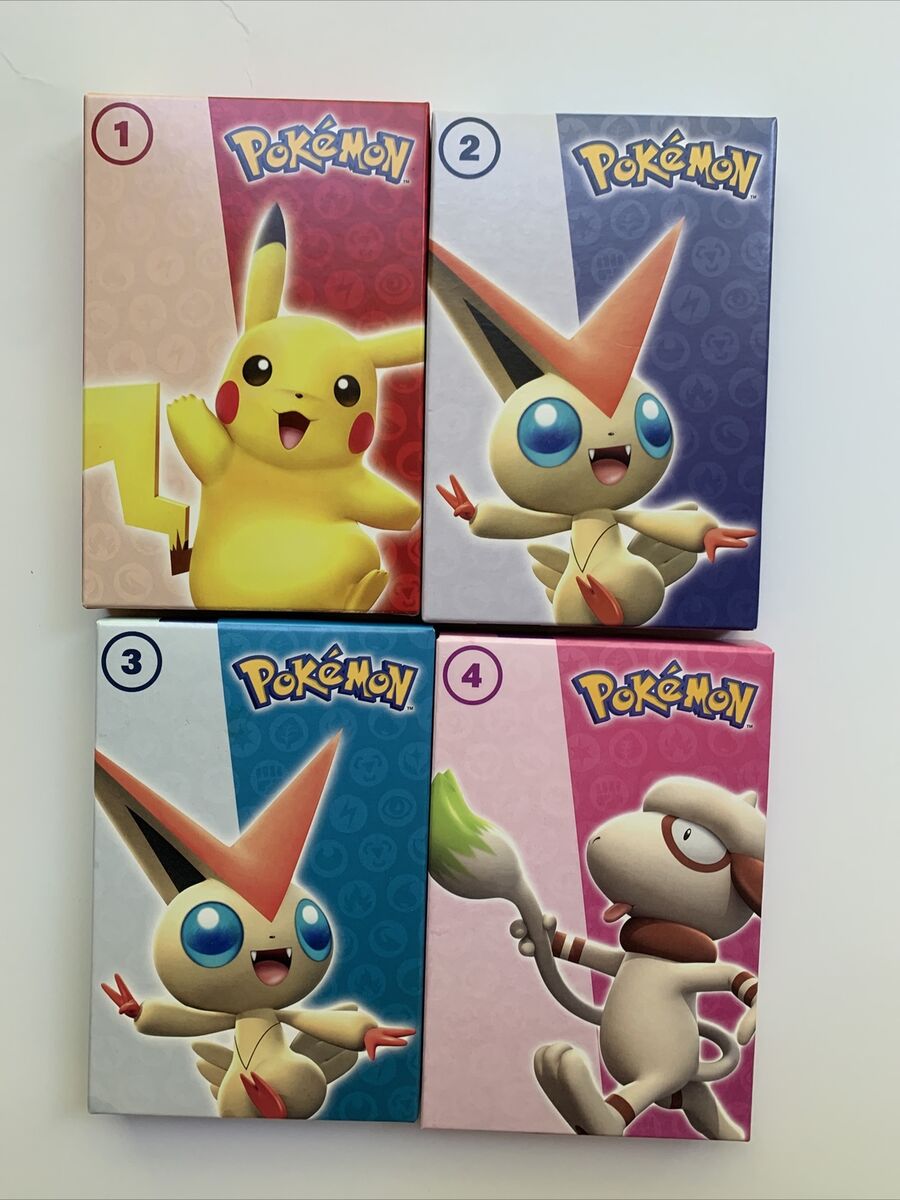 Set Of 4 McDonald's Pokemon Cards 2022 sealed packs 1-4 New Set Of 4 McDonald's Pokemon Cards 2022 sealed packs 1-4 New