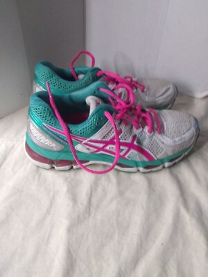ASICS GEL-カヤノ21ブルー/ピンク Asics Gel-Kayano 21 Women's Size 7 Running Shoes Blue Pink