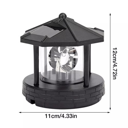 Solar Leuchtturm LED Leuchtfeuer Beleuchtung Deko Solarleuchte für Garten Balkon - Bild 15 von 15