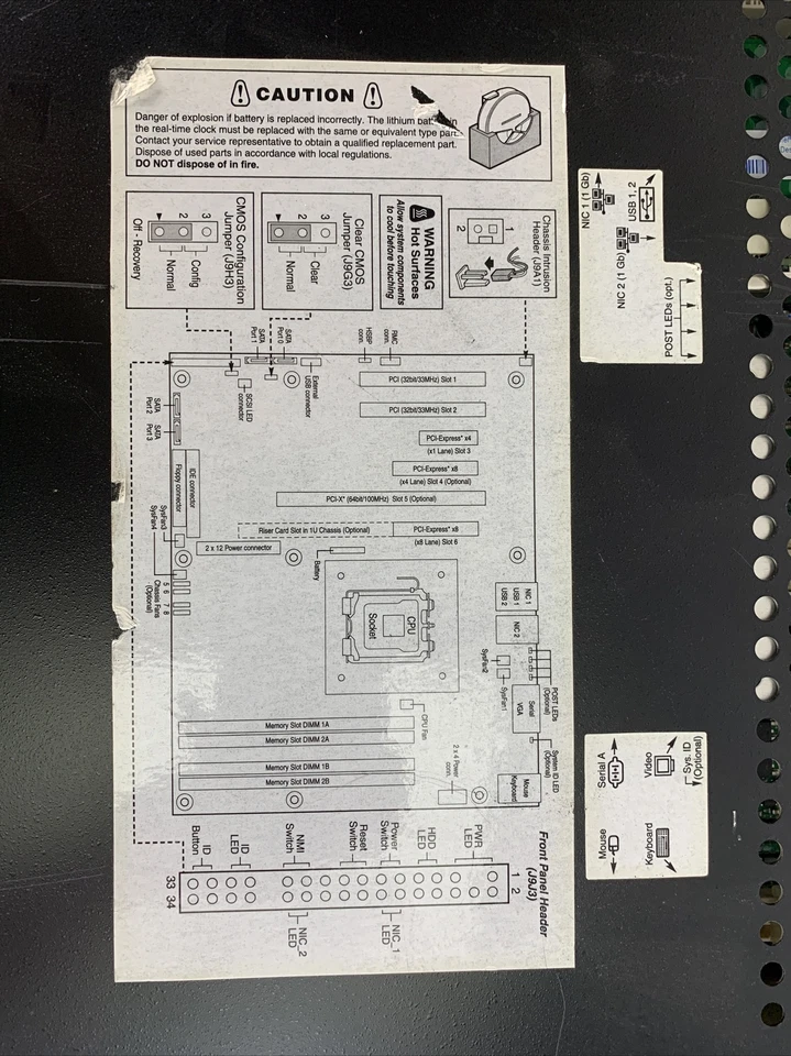 Intel SE7230NH1LX Motherboard Intel Pentium D 2.8GHz 8GB RAM No HDD No OS  - Image 4 of 4