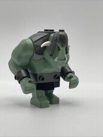 Lego Castle Fantasy Era Sand Green Troll White Horns Giant/BigFig cas364 (7038)