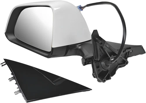 WHITE Driver Side Mirror Power Fold Heat Memory For Tesla Model Y  2020-2023 LH