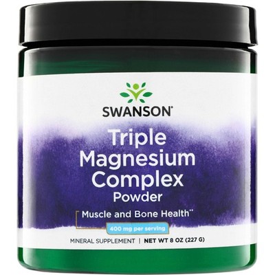 Swanson Triple Magnesium Complex Powder 400 mg 8 oz Pwdr