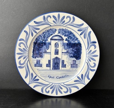 VTG Ceramic Plate, Groot Constantia, Cape Town, South Africa by dT 9.25''W