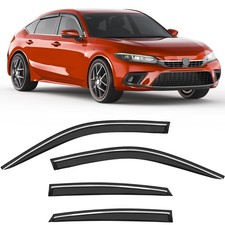 Extra-Thick Window Rain Guards Fit for Honda Civic Hatchback 2022 2023 2024 2...