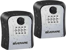 Caja De Bloqueo Para Llaves, Montaje En Pared Seguridad Combinada De 4 Dígitos