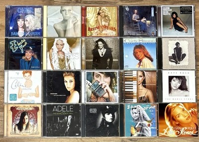 Lot Of 20 Pop CDs, Used, Kate Bush, Adele, Britney Spears, Celine Dion, Cher, 