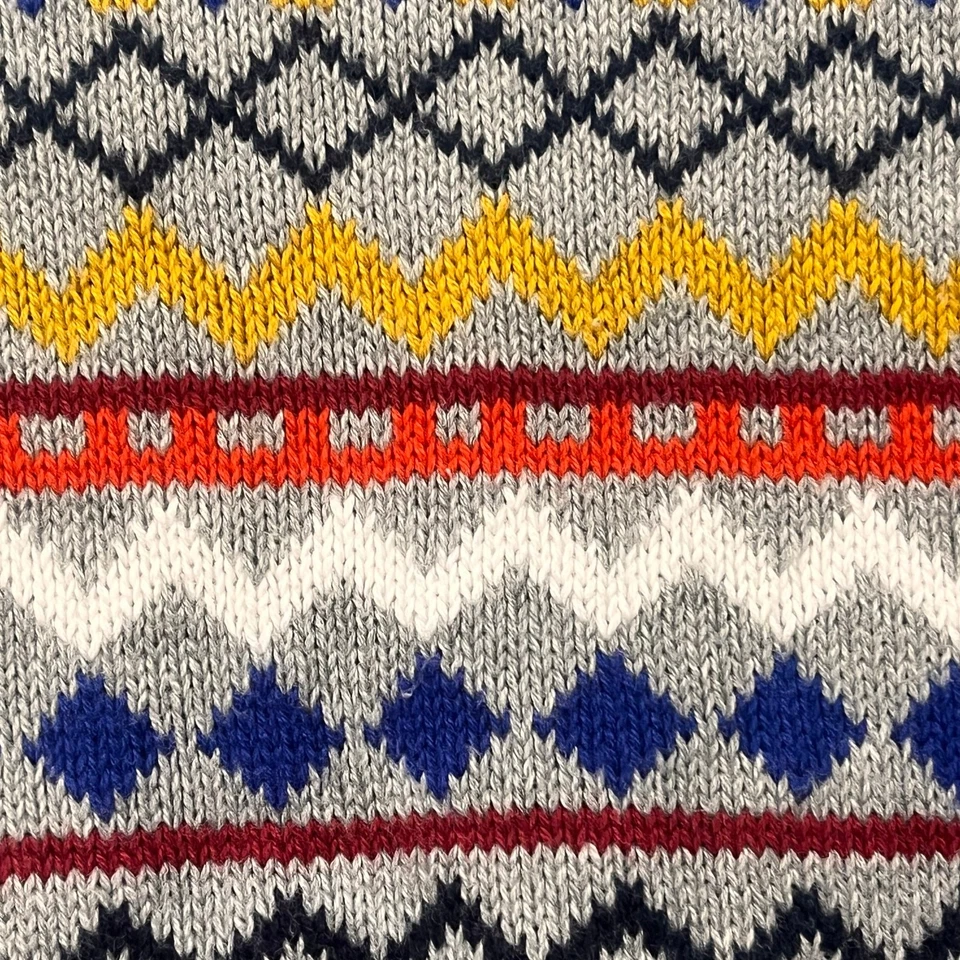 Suéter Old Navy 2T Colorido Fair Isle Niño Pequeño Tejido Acogedor Cálido Lindo Gris Foto 3 de 4