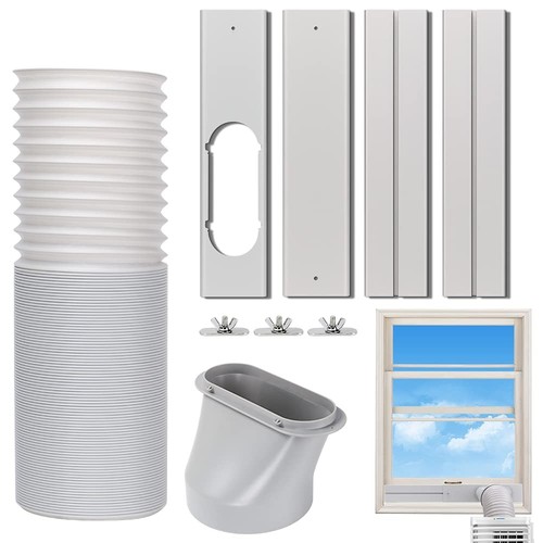 Portable Air Conditioner Window Vent Kit, Adjustable Window Seal with 5.9 Inc...