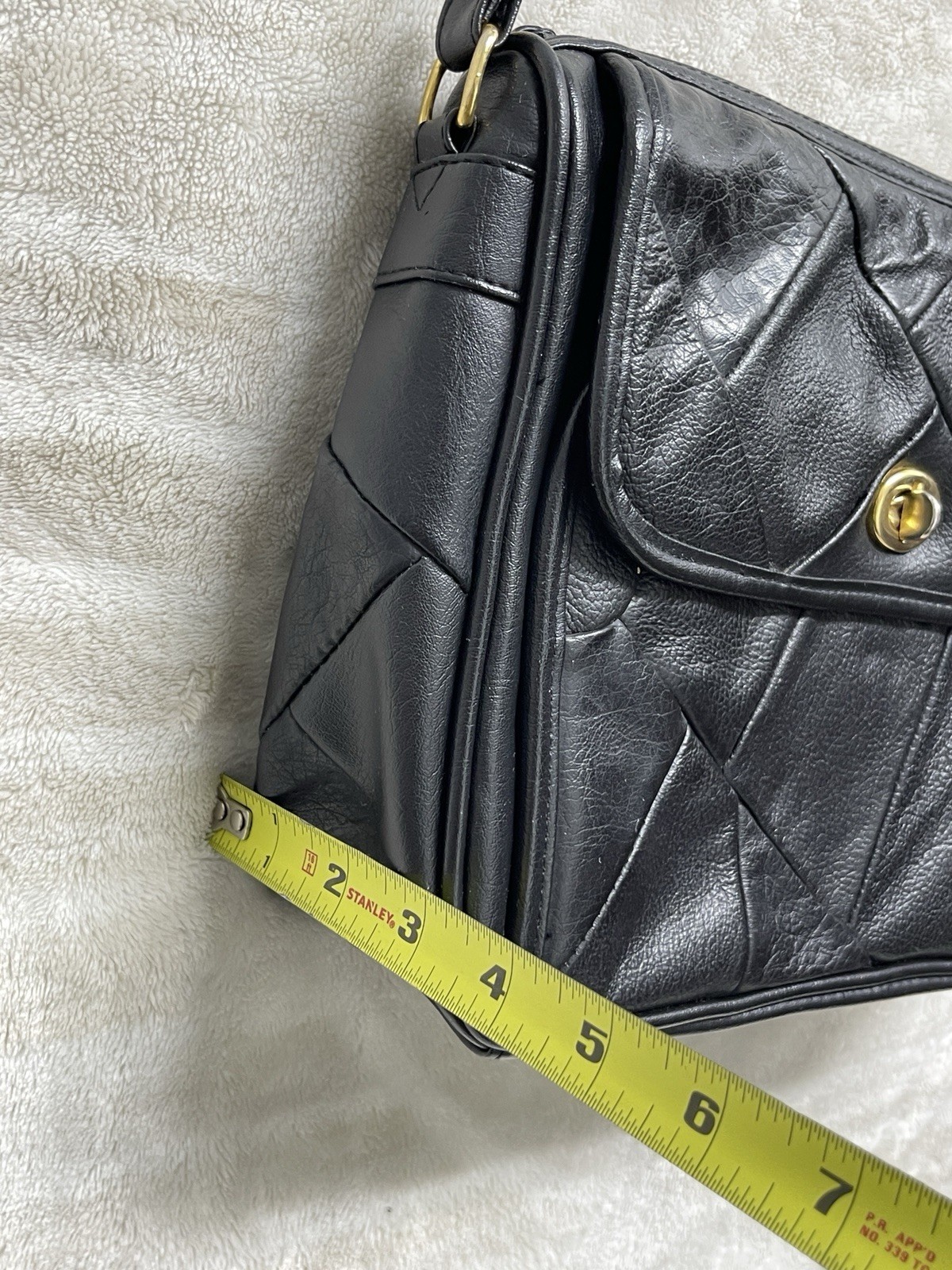 Via Piaggi Patchwork Leather Turn Lock Crossbody/… - image 19