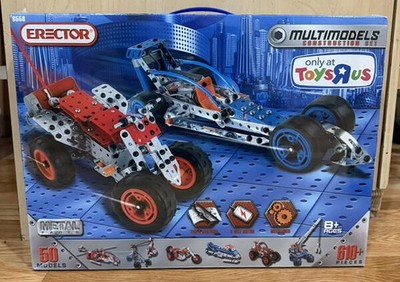 Erector Multimodels Construction Building Set 8558 Over 610 Pieces NEW