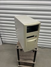 Beige ATX Mid Tower Computer Case Retro Sleeper Generic PC Speaker