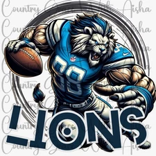 Sublimation Print Lions Football Ready To Press Paper Ink Heat Transfer