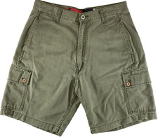 Vintage 90s Levi's Silver Tab Cargo Shorts Men's 33 Fits 31 Olive Green Y2K