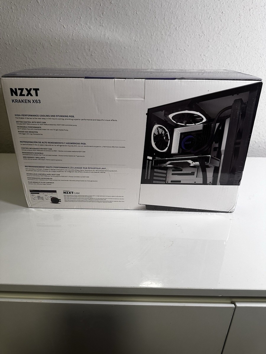 NZXT Kraken X63 280mm - AIO RGB CPU Liquid Cooler - RL-KRX63 NZXT Kraken X63 280mm - AIO RGB CPU Liquid Cooler - RL-KRX63