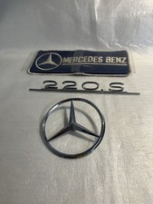 Original Mercedes Ponton 220s 220 Se Combination Star And Trunk Emblem