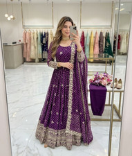 Gown Indian Bollywood Salwar Designer Kameez Pakistani Dress Party Wear Suit