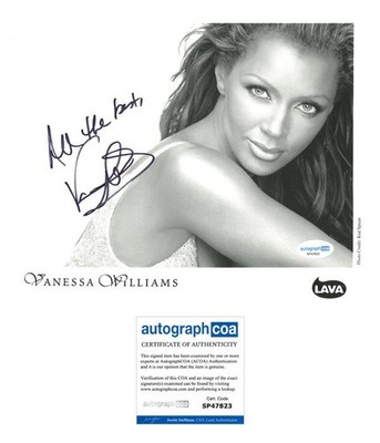 Vanessa Williams ''Save the Best for Last'' AUTOGRAPH Signed 8x10 Photo ACOA