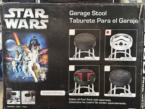 Star Wars Garage Bar Stool Stormtrooper Plasticolor NEW IN BOX - Picture 2 of 5