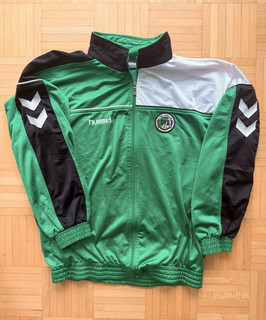 VfB LÜBECK Hummel Trainingsjacke Gr.L Grün/Schwarz/Weiß Reißverschluss /Trikot