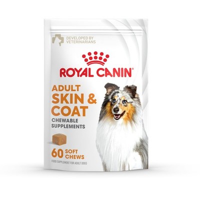 Royal Canin Skin & Coat Dog Supplement Soft Chews for Adult Dogs, 60 8.47 OZ 