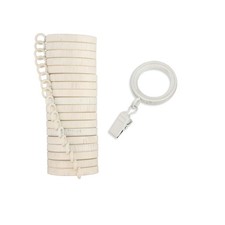 MODE Cambria Designer Series - Premium Easy Glide 18 Count Small Curtain Ring...