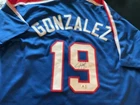 ✨ Juan Gonzalez Texas Rangers Autographed Signed Custom Baseball Jersey COA ✨