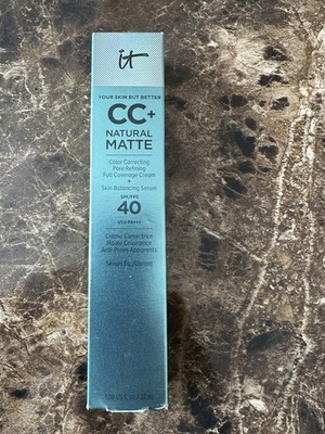 it CC+ Natural Matte Colour Correcting Full Coverage Cream 32ml UVP 39£. 