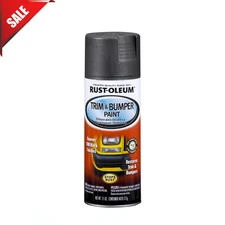 Spray Paint Matte Black Metal Car Plastic Trim Auto Bumper Flat OEM Color Enamel