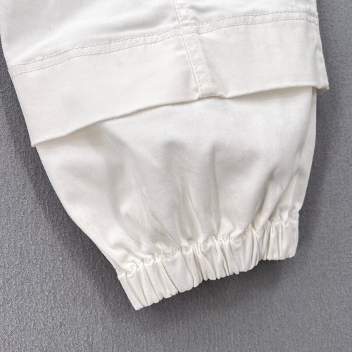 TIBI Organic Cotton Twill Cargo Pant Womens 0 White High Rise Jogger CP Casual - Picture 17 of 22