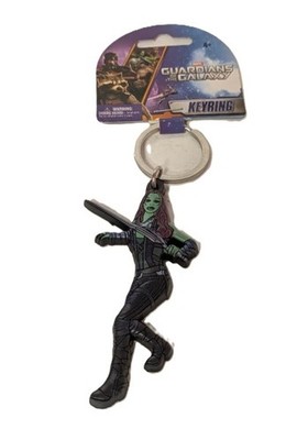 Marvel Gamora Keychain Guardians of the Galaxy Key Ring Soft PVC Figure