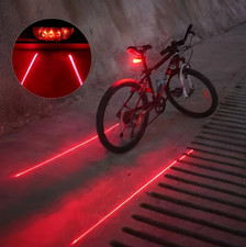 1pcs Bicycle LED Taillight 5 LED 2 Laser Wate...