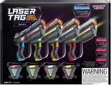 Squad Hero Rechargeable Laser Tag Guns Light Force Edition- Set Of 4