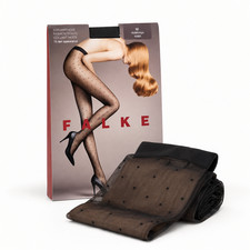 FALKE Dot Damen Strumpfhose 15 DEN Gr. M Gepu...