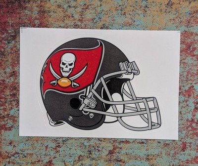 Tampa Bay Buccaneers Helmet Sticker - 2017 NFL Vending Machine Football Series