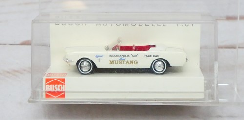 Busch 47504, Ford Mustang 1964 Pace Car, Indianápolis 500, escala 1/87 HO | Condition: New