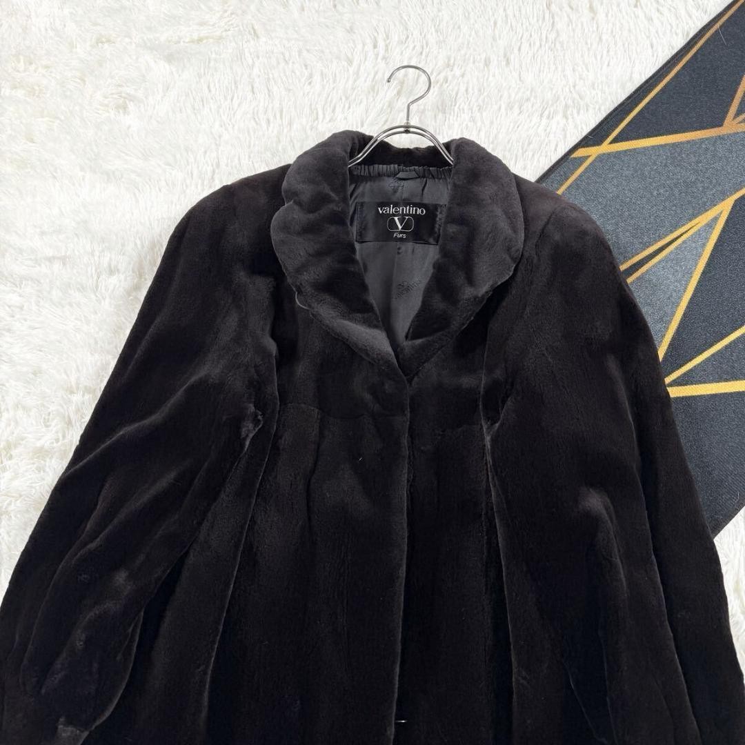 VALENTINO SAGA Mink Shared Coat Dark Brown F Women Authentic From Japan thumbnail 20