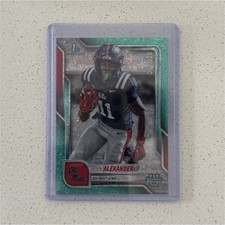 2025 Bowman Chrome Deuce Alexander Aqua Mini-Diamond #31 /325 Ole Miss Rebels