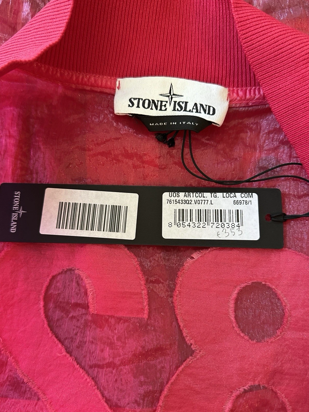 NWT STONE ISLAND SS22 40th ANNIVERSARY PIATTINA 82/22 SHIMMER BOMBER JACKET - L image 4