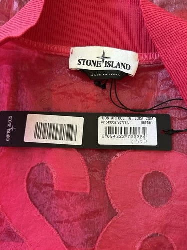 NWT STONE ISLAND SS22 40th ANNIVERSARY PIATTINA 82/22 SHIMMER BOMBER JACKET - L image 4