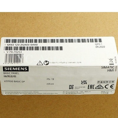 6AV2123-2GA03-0AX0 NEW SIEMENS SIMATIC HMI KTP700 6AV2123-2GA03-0AX0 Basic Panel