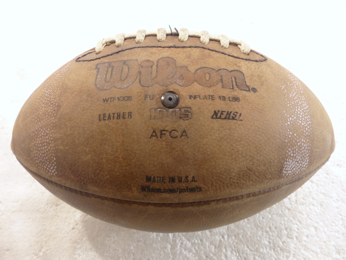 Wilson 1005 WTF1005 NFHS NCAA AFCA Collegiate Leather Football