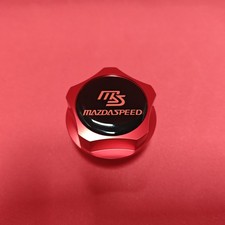 Ms Red Billet Engine Oil Filler Cap For Mazda 2 3 5 6 Cx-4 Cx-5 Mx30 Mx5 Miata S
